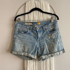 Anthropologie Distressed Denim Shorts